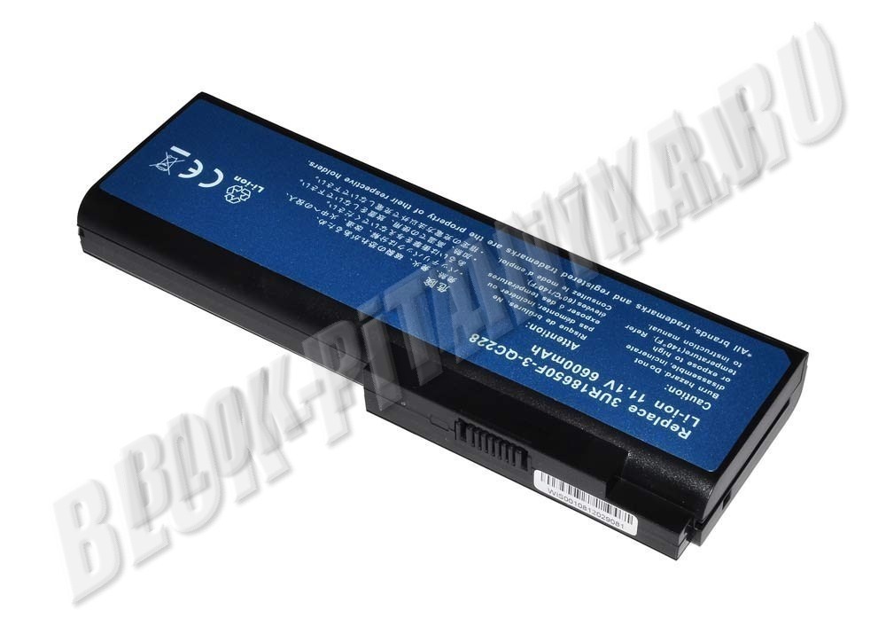 Аккумулятор 3UR18650F-3-QC228 для ноутбука Acer Ferrari 5000, 5004, 5005, TravelMate 8200, 8202, 8204, 8205, 8210, 8215, 8216